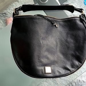 Dooney Bourke black pebble leather